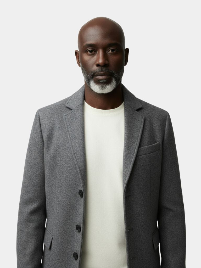 Cappotto Trench in Mistura di Lana per Uomo - Viretti