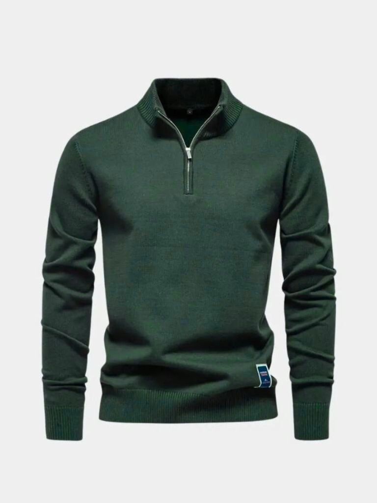 Maglione Essential a Mezzo Zip - Viretti