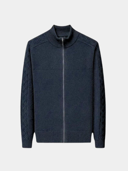 Maglione in Cashmere con Zip e Collo Alto - Viretti