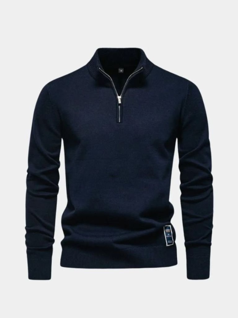 Maglione Essential a Mezzo Zip - Viretti