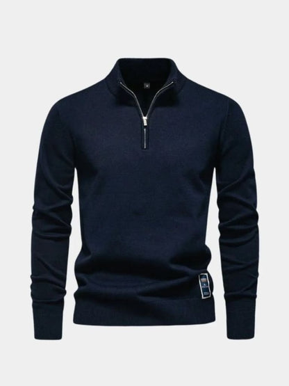 Maglione Essential a Mezzo Zip - Viretti