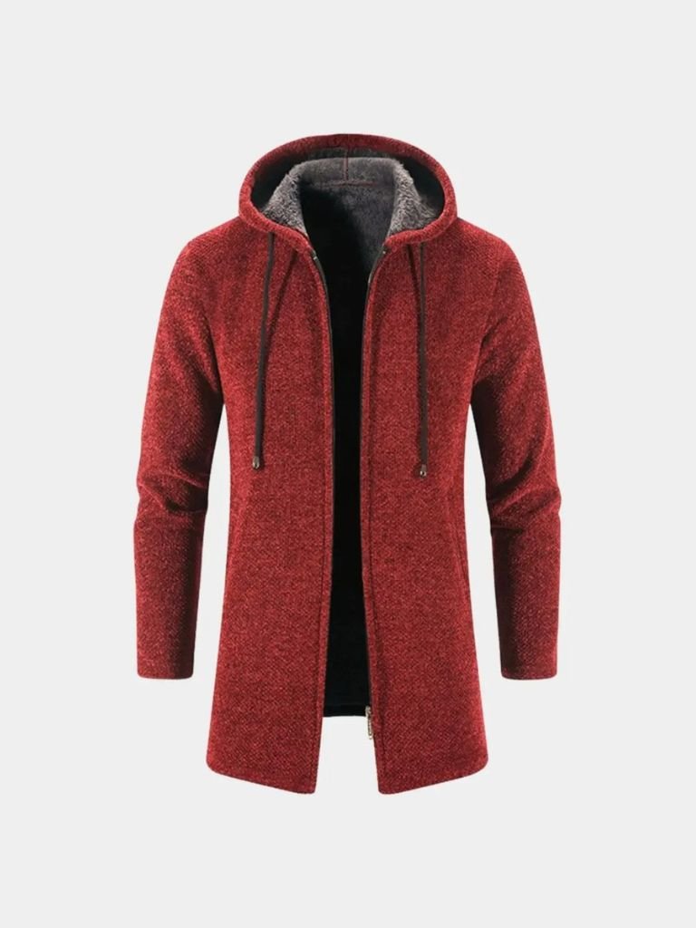 Cappotto Invernale A Maglia Con Cappuccio Lugano - Viretti
