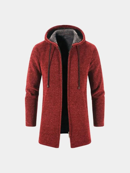 Cappotto Invernale A Maglia Con Cappuccio Lugano - Viretti