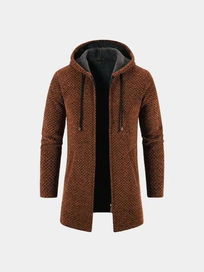 Cappotto Invernale A Maglia Con Cappuccio Lugano - Viretti