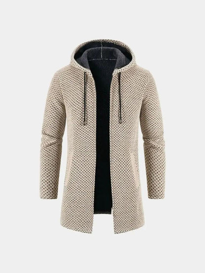 Cappotto Invernale A Maglia Con Cappuccio Lugano - Viretti