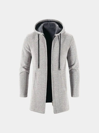 Cappotto Invernale A Maglia Con Cappuccio Lugano - Viretti