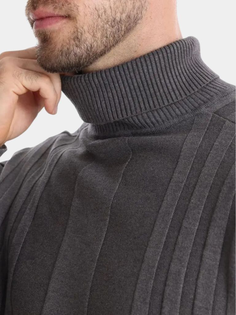 Maglione a Collo Alto in Maglia - Viretti